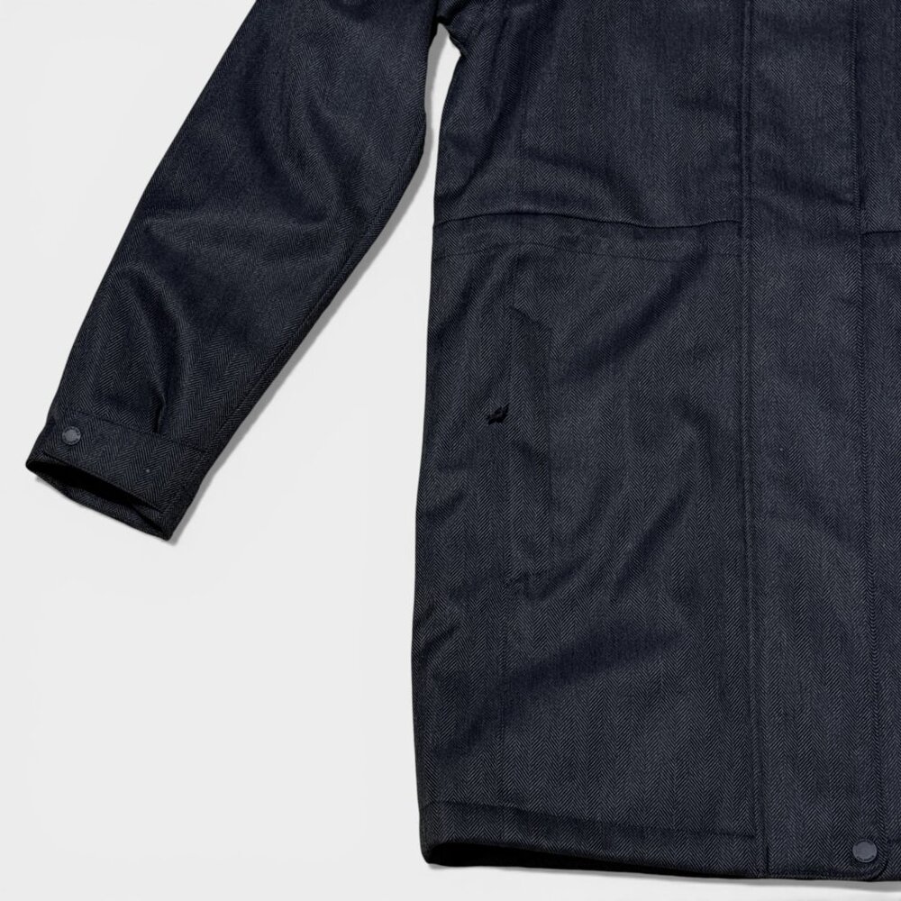 New Columbia Portland Point Parka Women's XS Black Herringbone Hooded Jacket - Picture 7 of 15